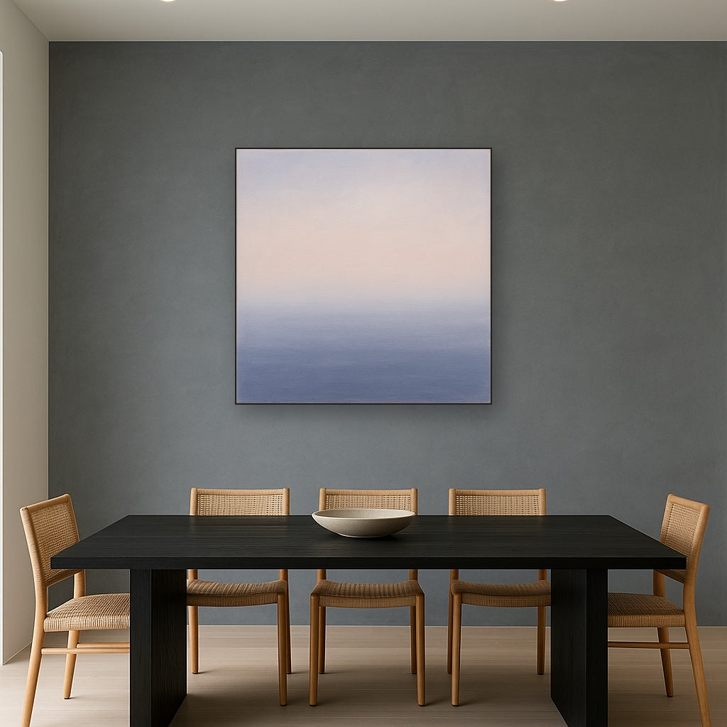 Ethereal Coastal Sea Mist No. 1 - Modern Fine Art Oil Painting - View 4