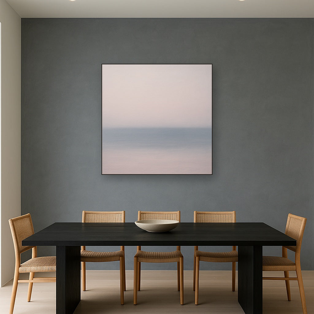 Ethereal Coastal Sea Mist No. 1 - Modern Fine Art Oil Painting - View 4