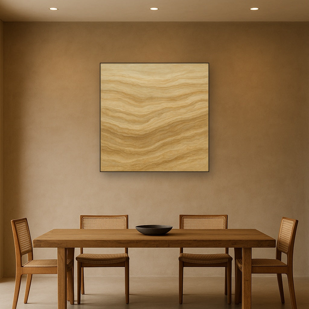 Weathered Mineral Sediments in Warm Ecru No. 13 Oil Painting - View 4