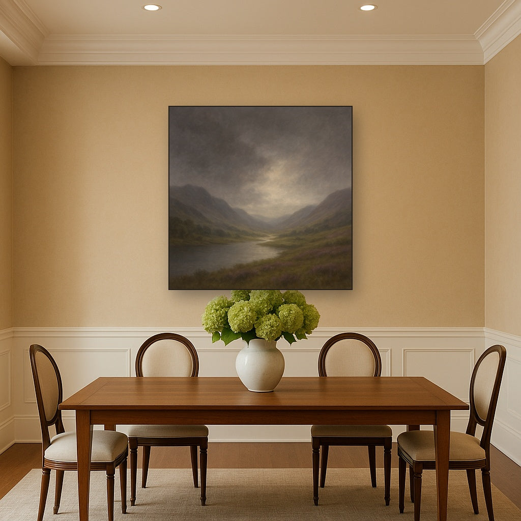 Highland Valley Storm Clearing No. 4 Oil Painting - View 4