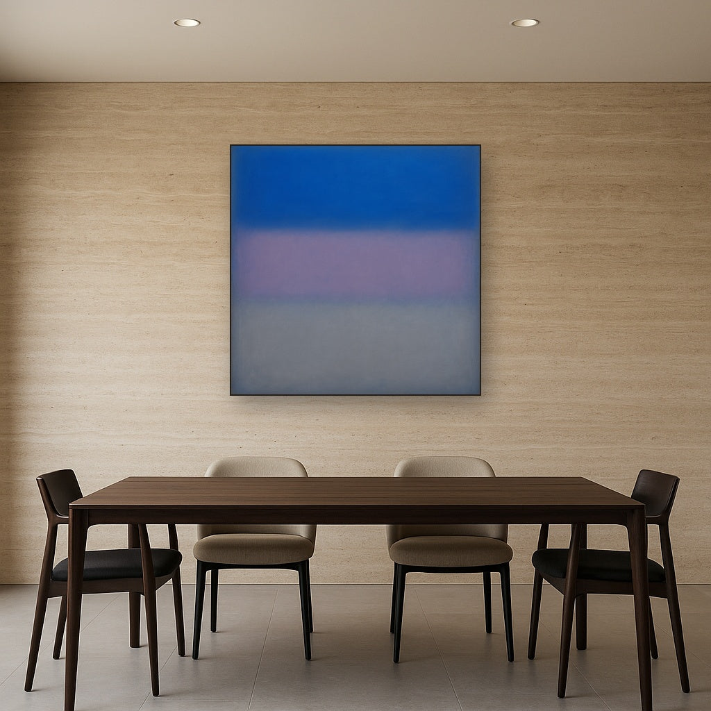 Cobalt Azure & Twilight Lavender Immersion No. 6 Oil Painting - View 4