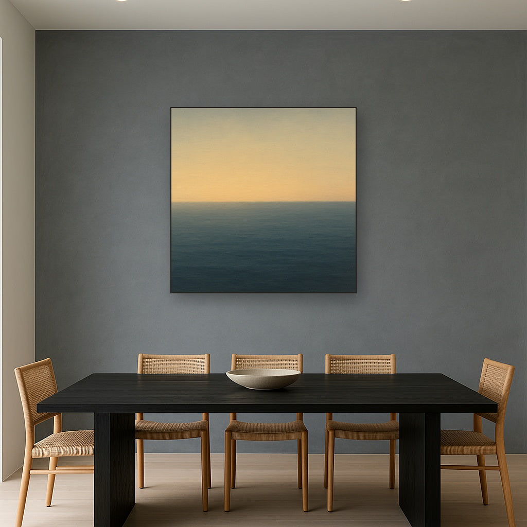 Mediterranean Dawn Horizon No. 6 - Modern Fine Art Oil Painting - View 4