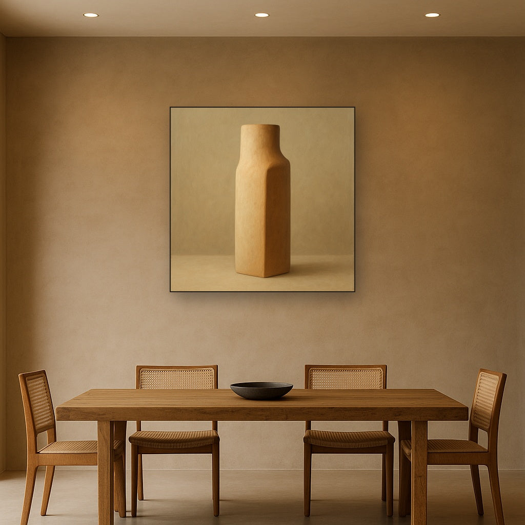 Sculpted Clay Monolith No. 7 - Modern Fine Art Oil Painting - View 4