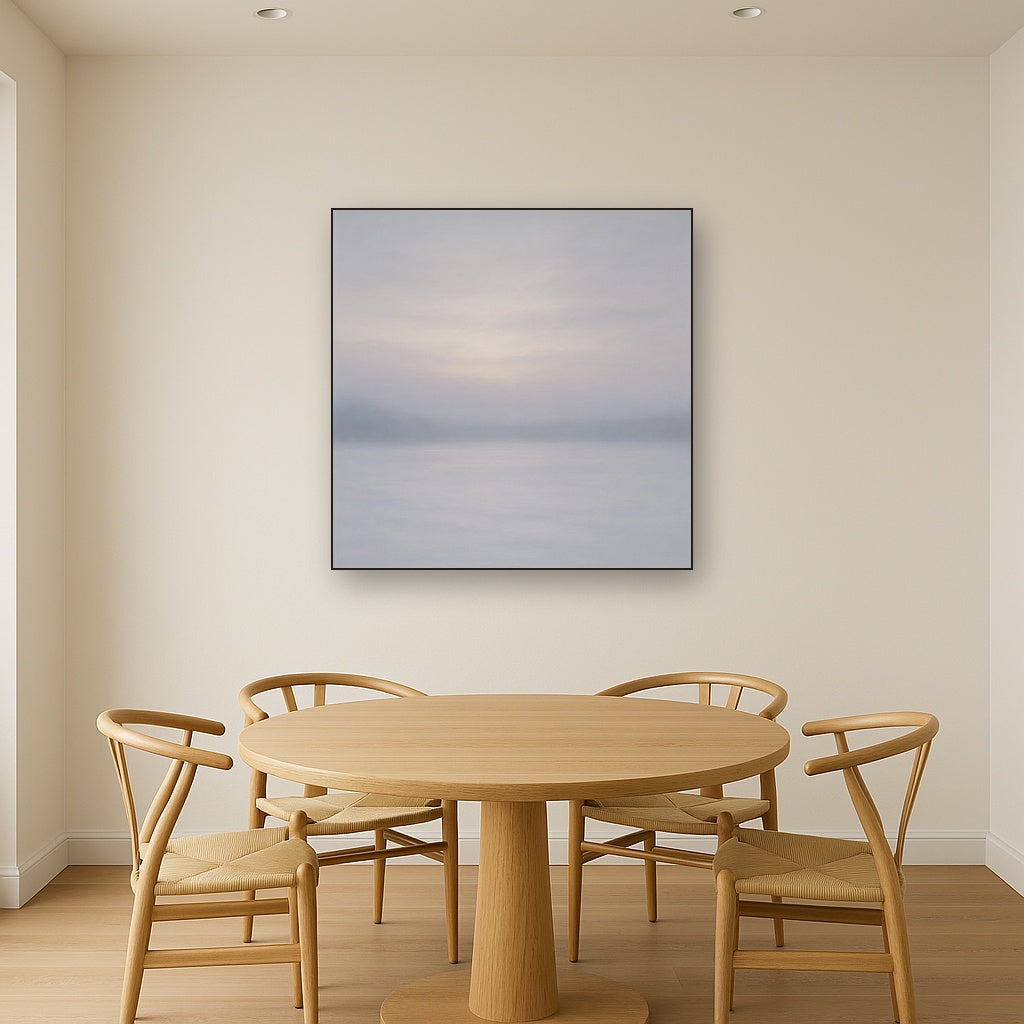 Winter Dawn Frost & Pale Silver Light No. 18 Oil Painting - View 4