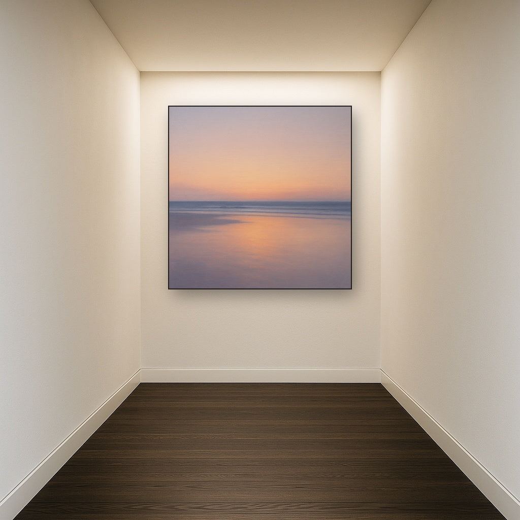 Golden Hour Surf Reflection No. 8 - Modern Fine Art Oil Painting - View 5