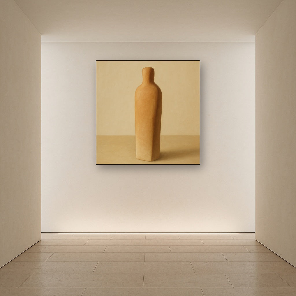Sculpted Clay Monolith No. 7 - Modern Fine Art Oil Painting - View 5
