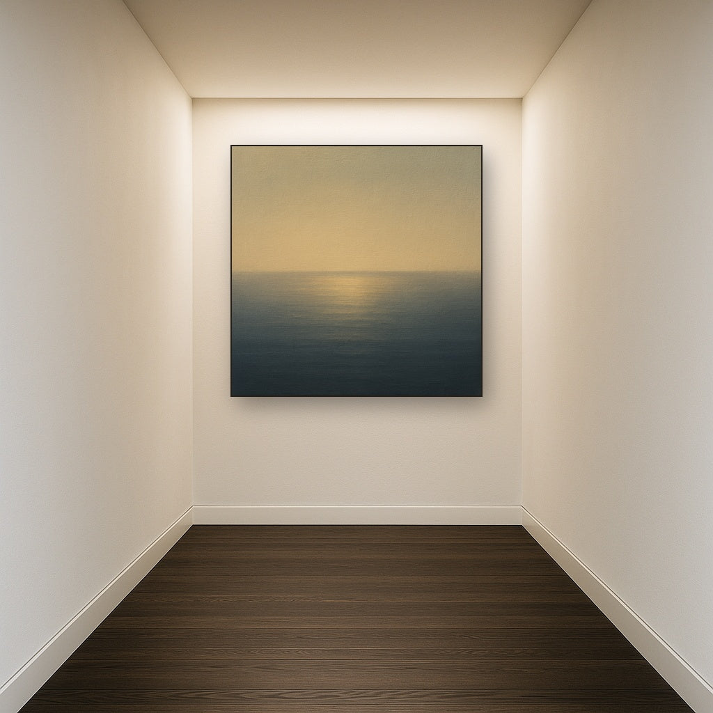 Mediterranean Dawn Horizon No. 6 - Modern Fine Art Oil Painting - View 5
