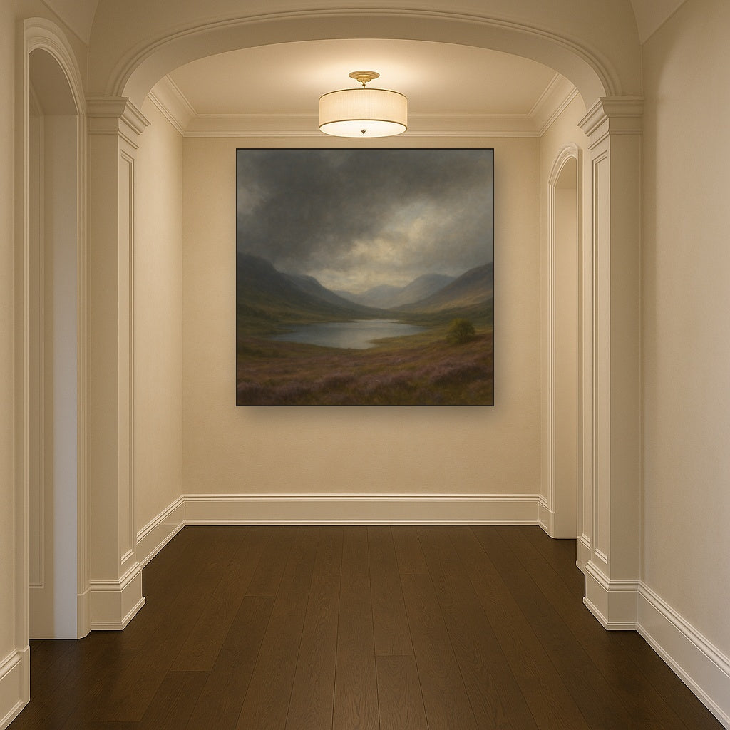Highland Valley Storm Clearing No. 5 Oil Painting - View 5