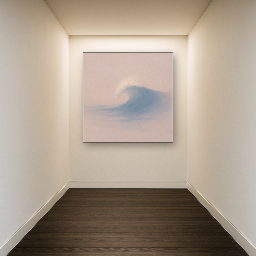 Single Wave Crest in Morning Light No. 4 - Modern Fine Art Oil Painting - View 5