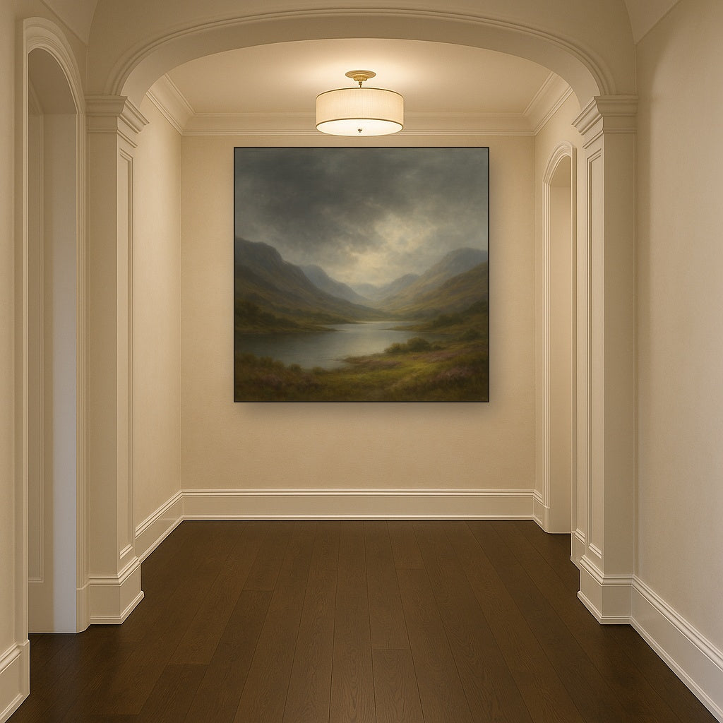 Highland Valley Storm Clearing No. 7 Oil Painting - View 5