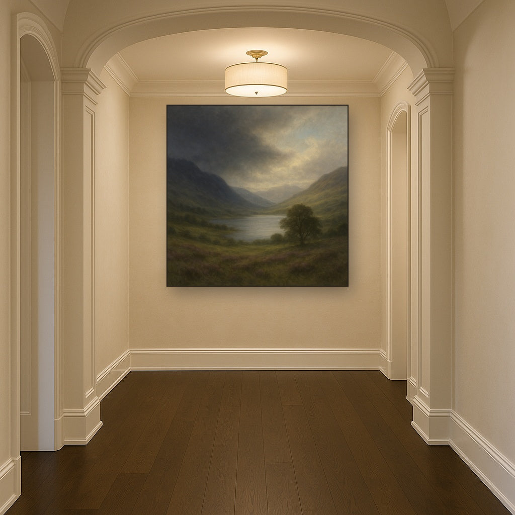 Highland Valley Storm Clearing No. 3 Oil Painting - View 5