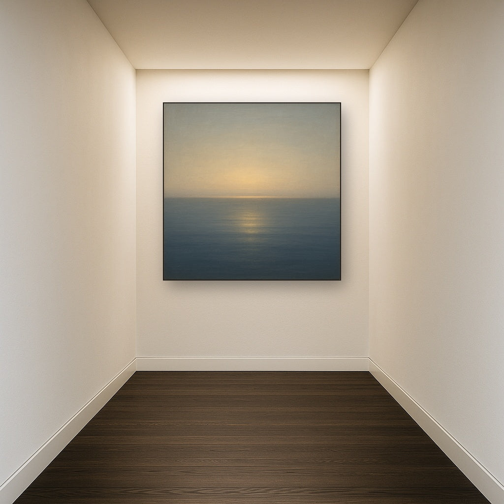 Mediterranean Dawn Horizon No. 6 - Modern Fine Art Oil Painting - View 5