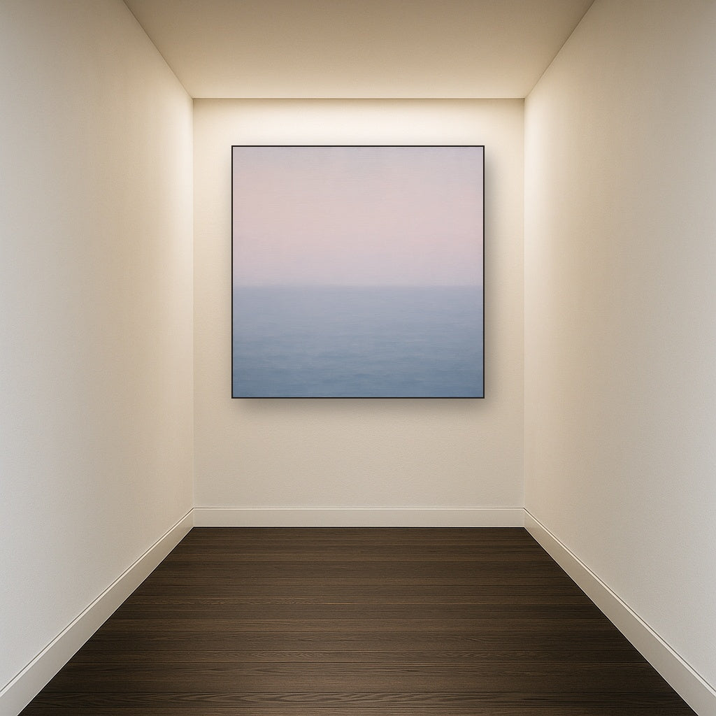 Ethereal Coastal Sea Mist No. 1 - Modern Fine Art Oil Painting - View 5