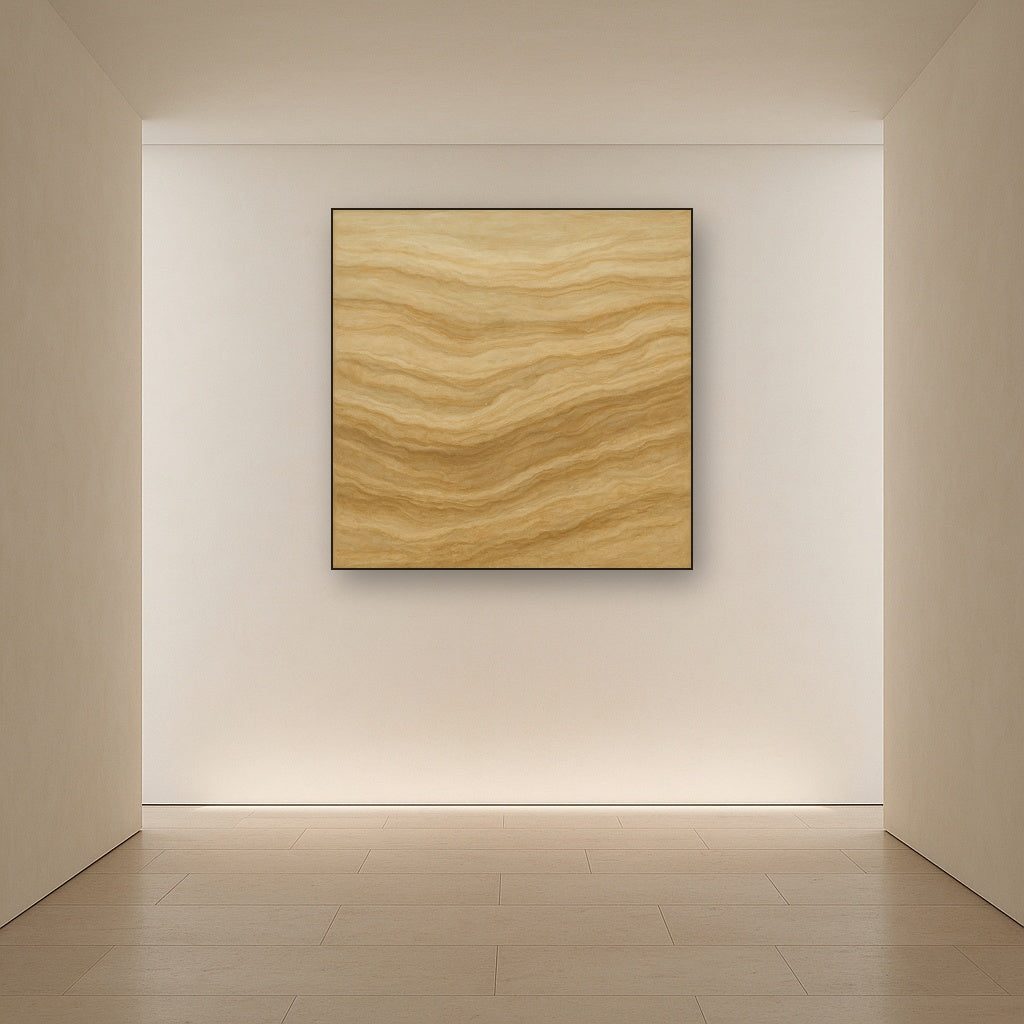 Weathered Mineral Sediments in Warm Ecru No. 13 Oil Painting - View 5