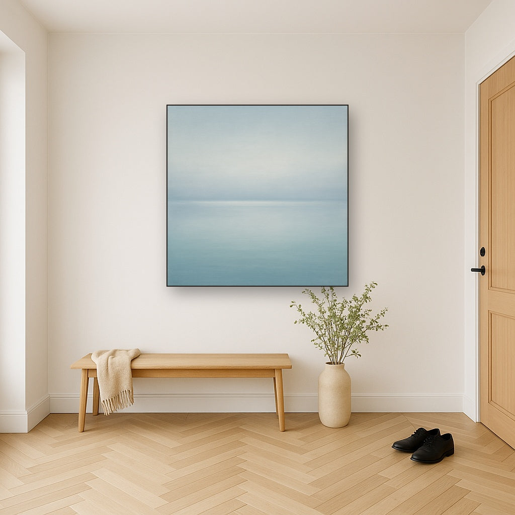 Glass Horizon over Quiet Arctic Waters No. 15 Oil Painting - View 5