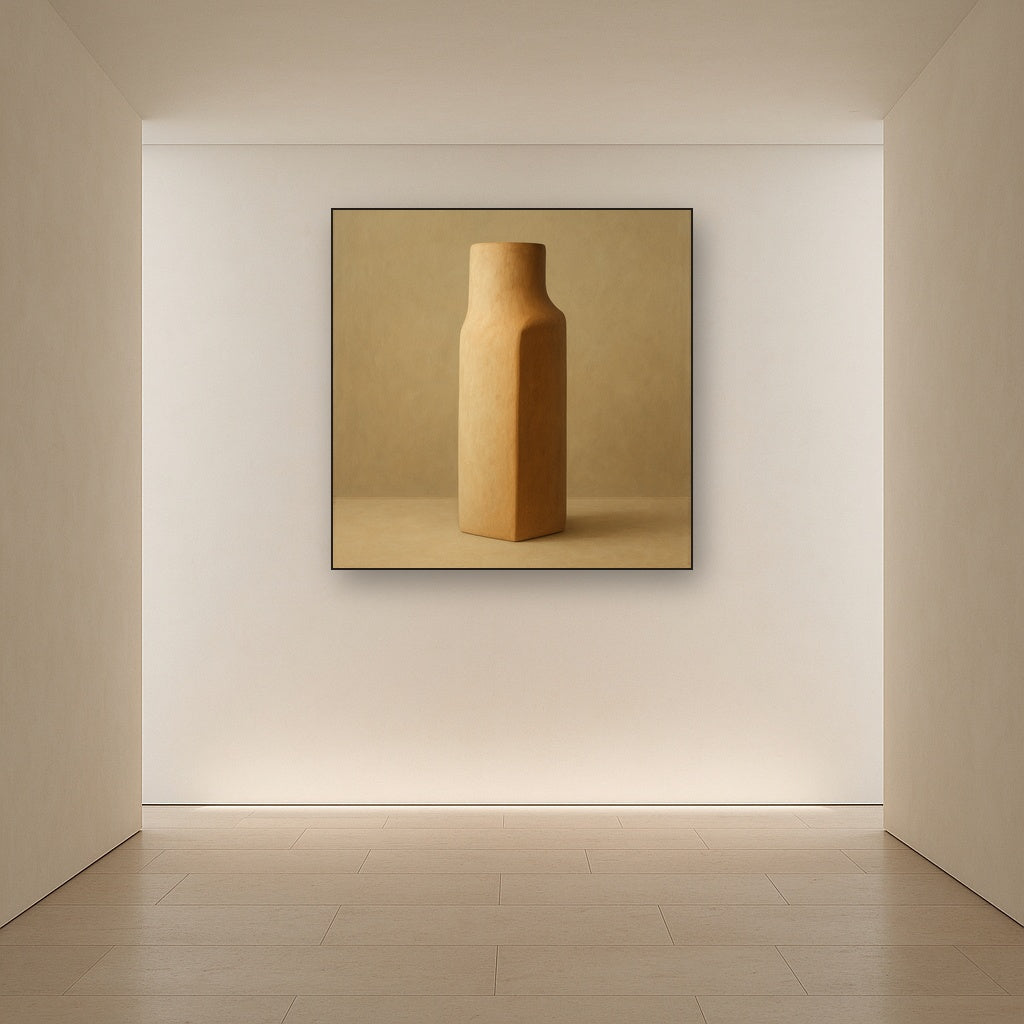 Sculpted Clay Monolith No. 7 - Modern Fine Art Oil Painting - View 5