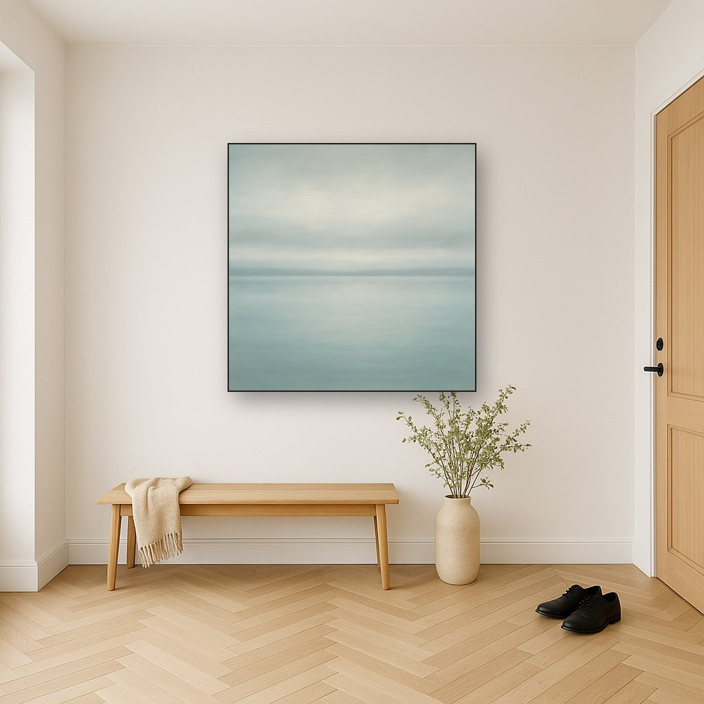 Glass Horizon over Quiet Arctic Waters No. 6 Oil Painting - View 5