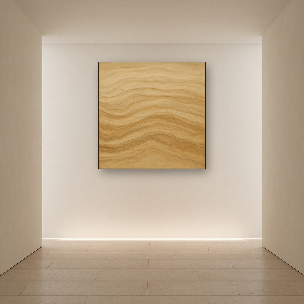 Weathered Mineral Sediments in Warm Ecru No. 16 Oil Painting - View 5