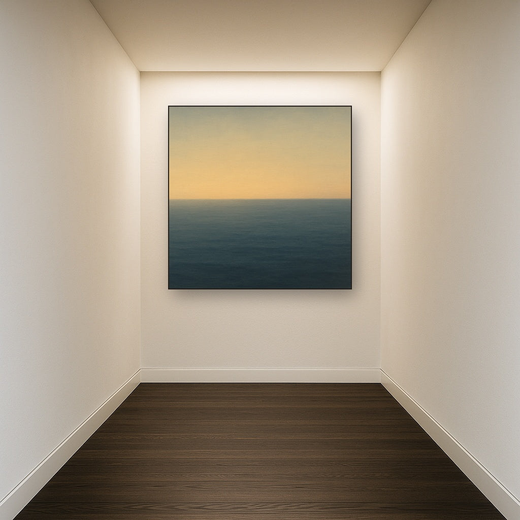 Mediterranean Dawn Horizon No. 6 - Modern Fine Art Oil Painting - View 5