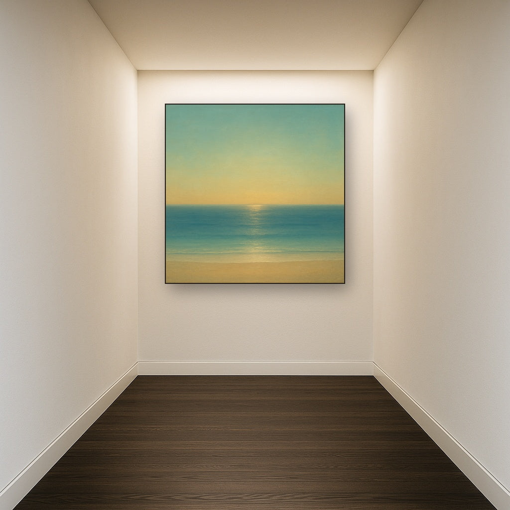 Mediterranean Dawn Horizon No. 6 - Modern Fine Art Oil Painting - View 5