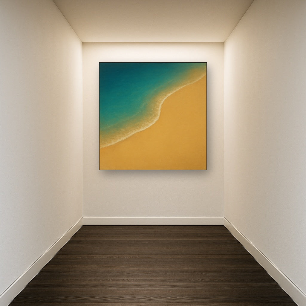 Calm Tide Line & Sand Drift No. 2 - Modern Fine Art Oil Painting - View 5