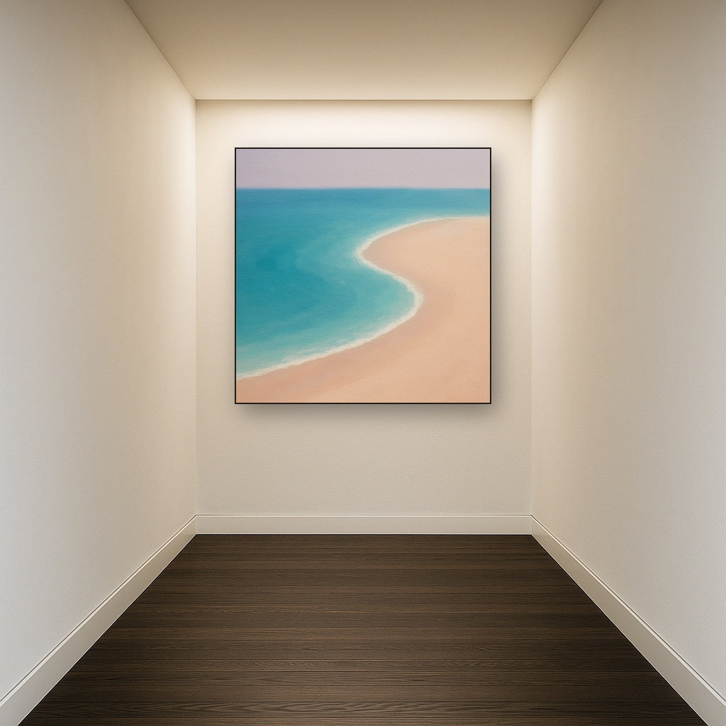 Calm Tide Line & Sand Drift No. 2 - Modern Fine Art Oil Painting - View 5