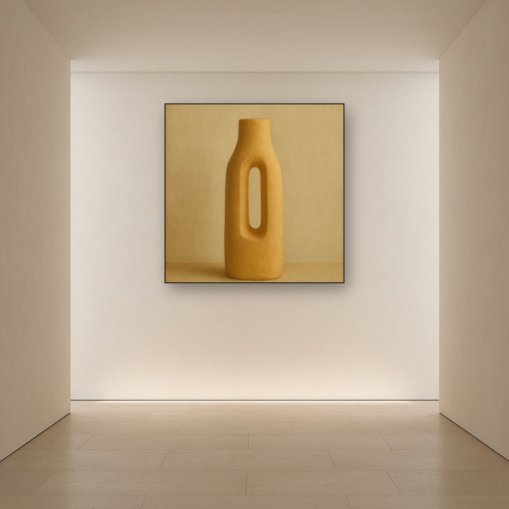 Sculpted Clay Monolith No. 7 - Modern Fine Art Oil Painting - View 5