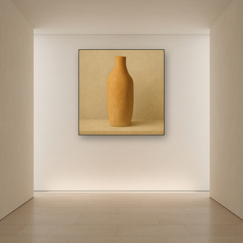 Sculpted Clay Monolith No. 7 - Modern Fine Art Oil Painting - View 5