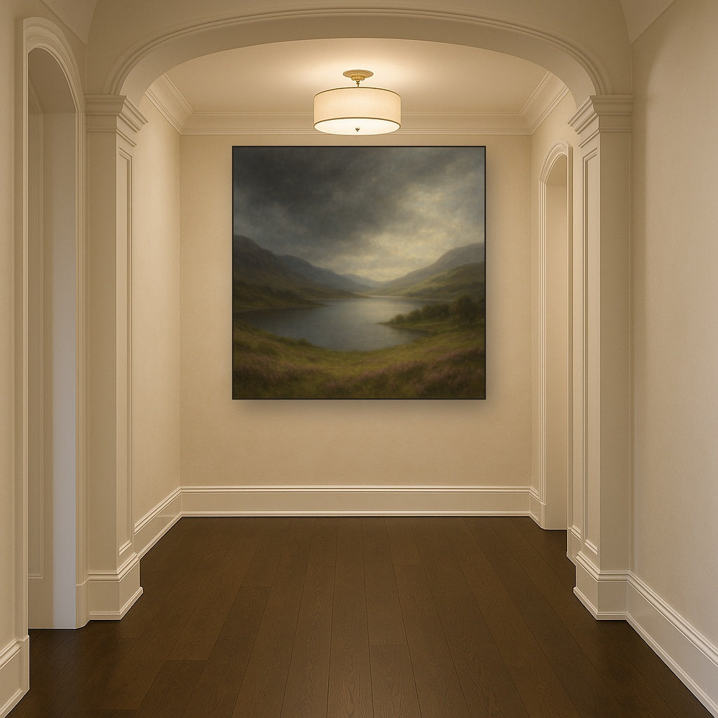 Highland Valley Storm Clearing No. 2 Oil Painting - View 5