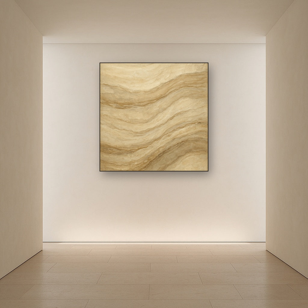 Weathered Mineral Sediments in Warm Ecru No. 23 Oil Painting - View 5