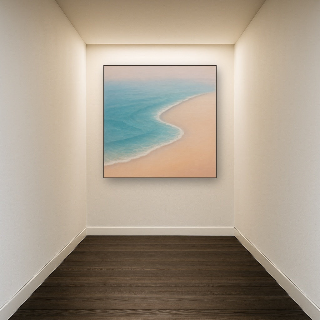 Calm Tide Line & Sand Drift No. 2 - Modern Fine Art Oil Painting - View 5