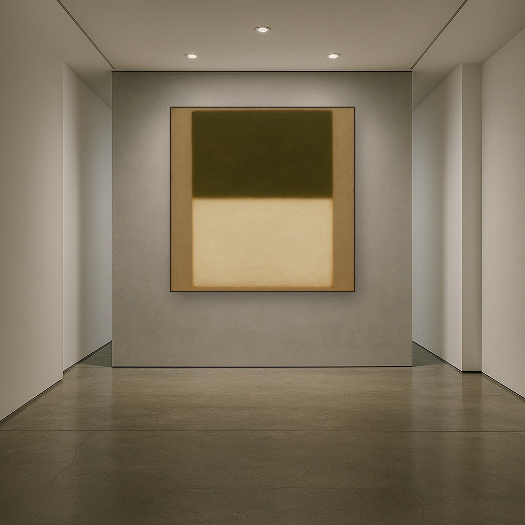 Sage Olive & Alabaster Balance No. 3 - Modern Fine Art Oil Painting - View 5