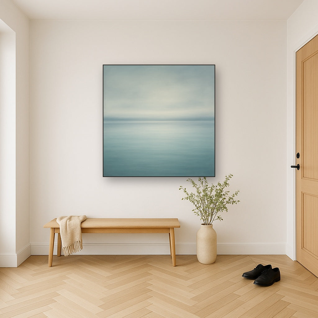 Glass Horizon over Quiet Arctic Waters No. 4 Oil Painting - View 5