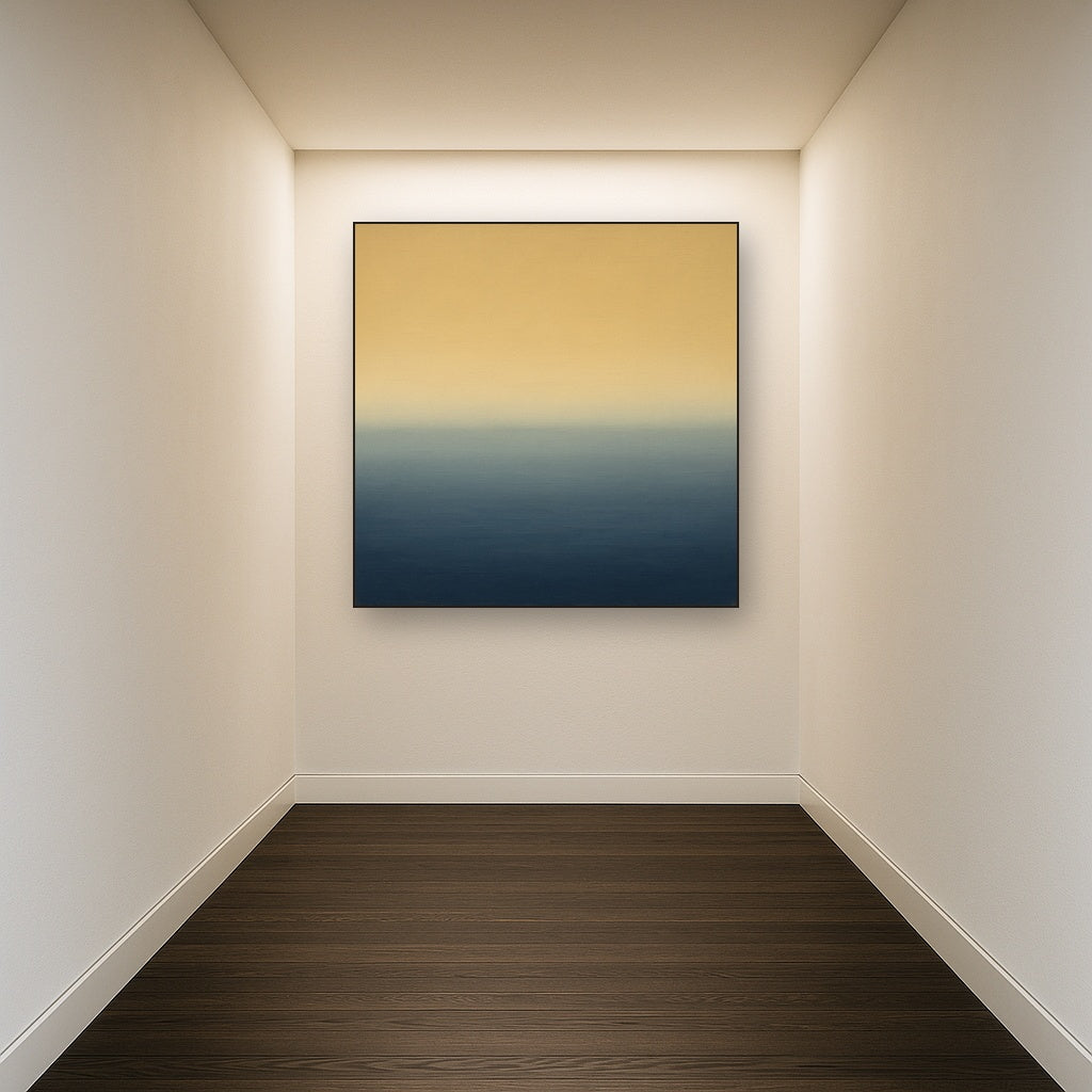 Ethereal Coastal Sea Mist No. 1 - Modern Fine Art Oil Painting - View 5