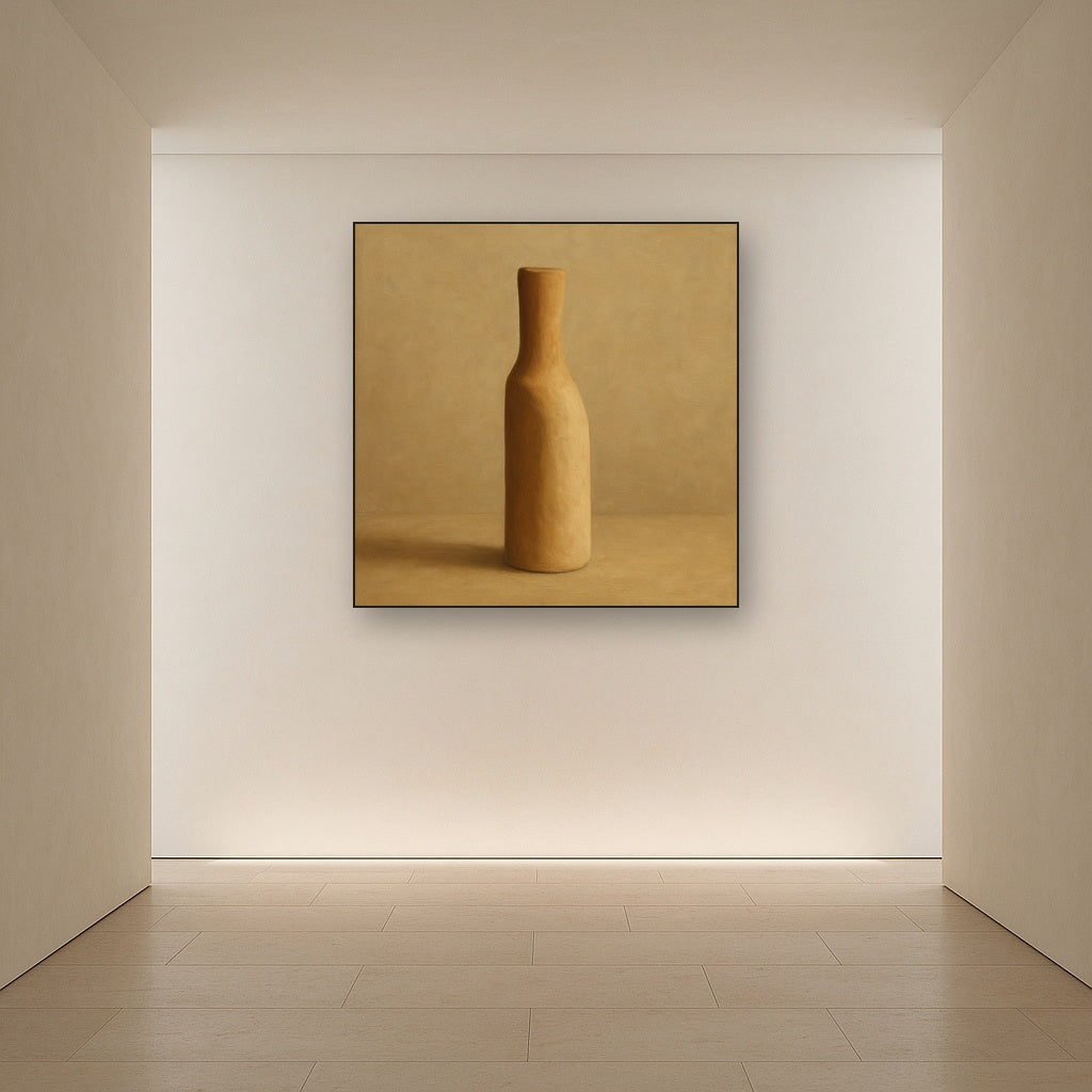 Sculpted Clay Monolith No. 7 - Modern Fine Art Oil Painting - View 5