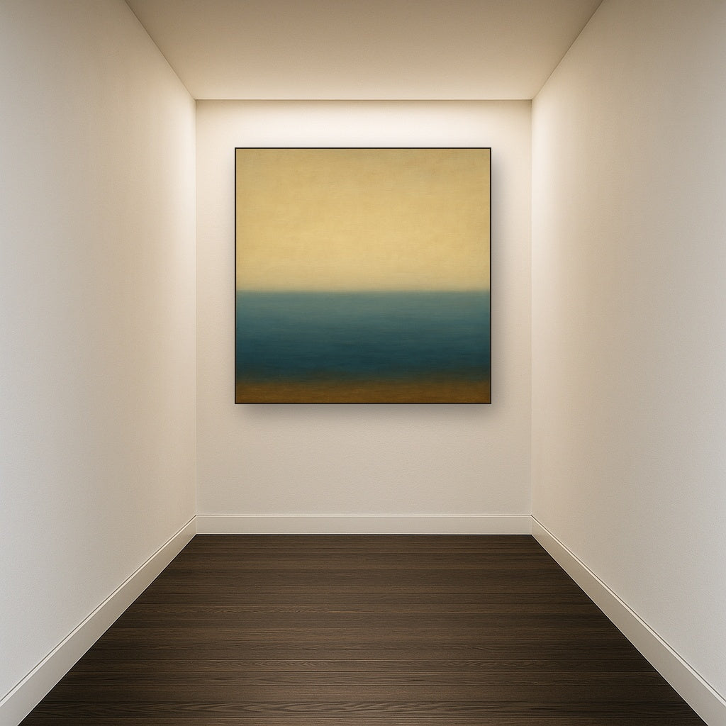 Ethereal Coastal Sea Mist No. 1 - Modern Fine Art Oil Painting - View 5