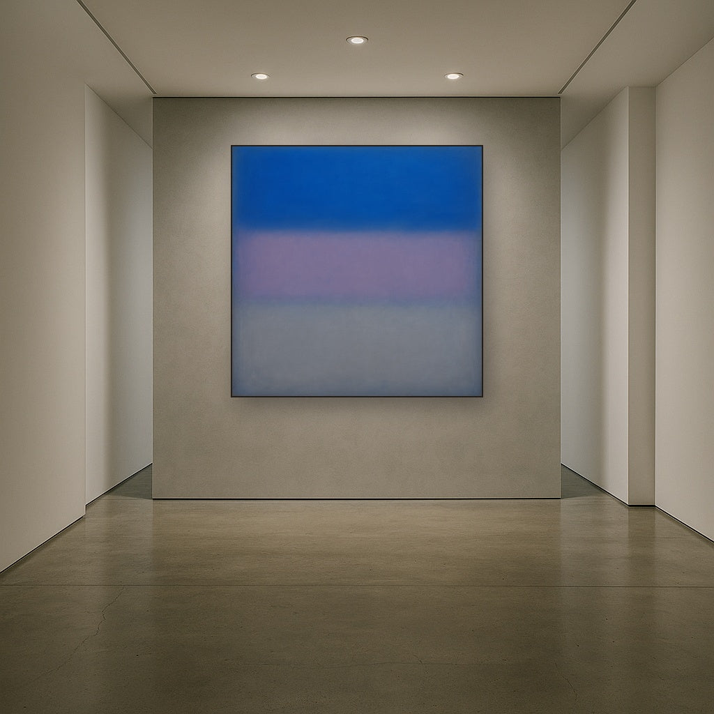 Cobalt Azure & Twilight Lavender Immersion No. 6 Oil Painting - View 5