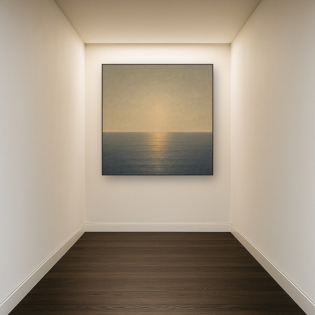 Mediterranean Dawn Horizon No. 6 - Modern Fine Art Oil Painting - View 5