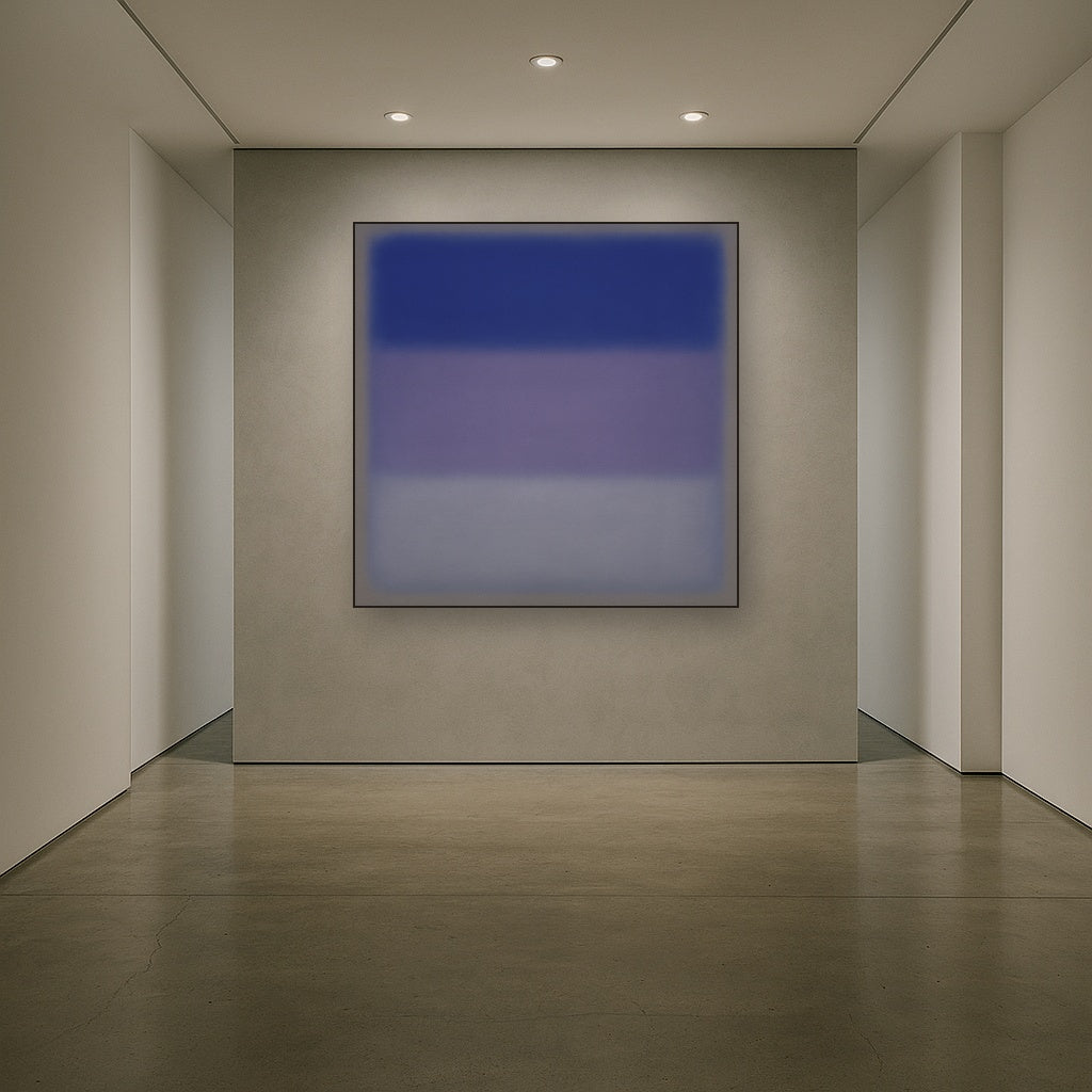 Cobalt Azure & Twilight Lavender Immersion No. 5 Oil Painting - View 5