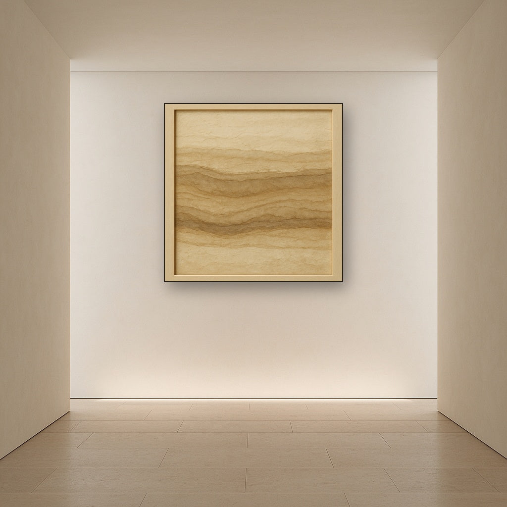 Weathered Mineral Sediments in Warm Ecru No. 3 Oil Painting - View 5