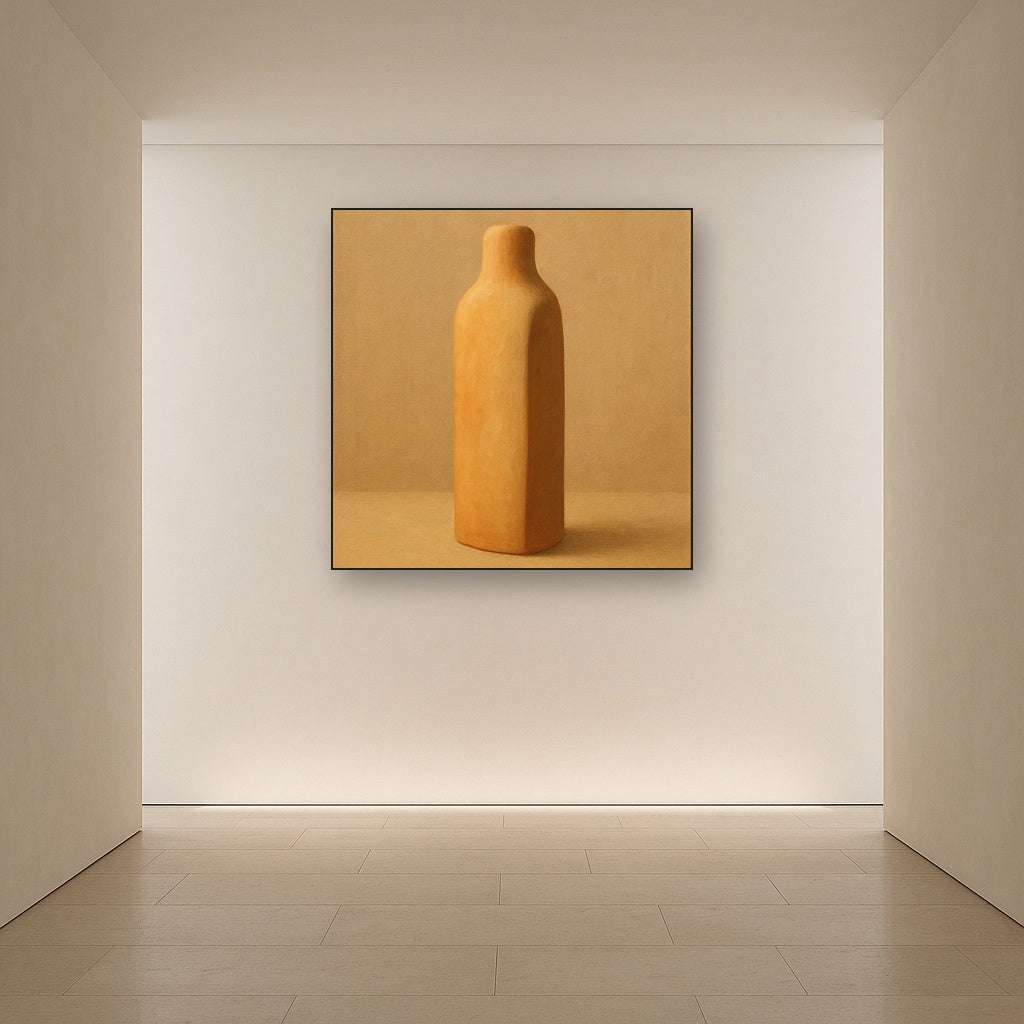 Sculpted Clay Monolith No. 7 - Modern Fine Art Oil Painting - View 5