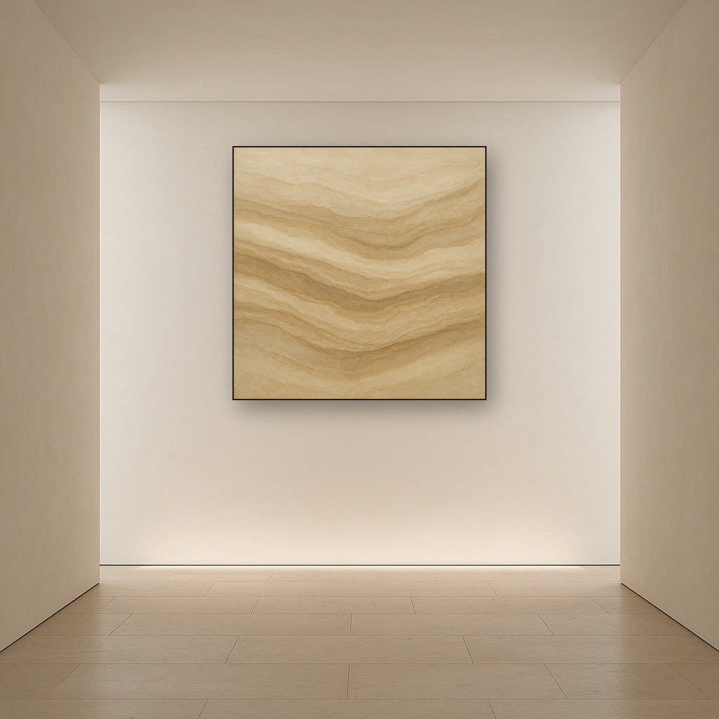 Weathered Mineral Sediments in Warm Ecru No. 30 Oil Painting - View 5