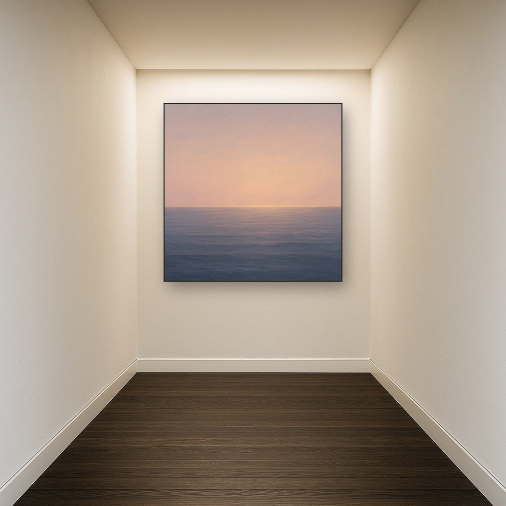 Mediterranean Dawn Horizon No. 6 - Modern Fine Art Oil Painting - View 5