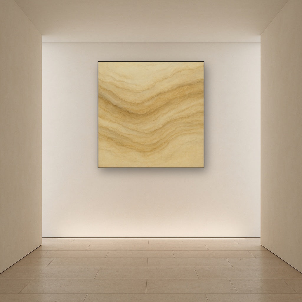 Weathered Mineral Sediments in Warm Ecru No. 11 Oil Painting - View 5