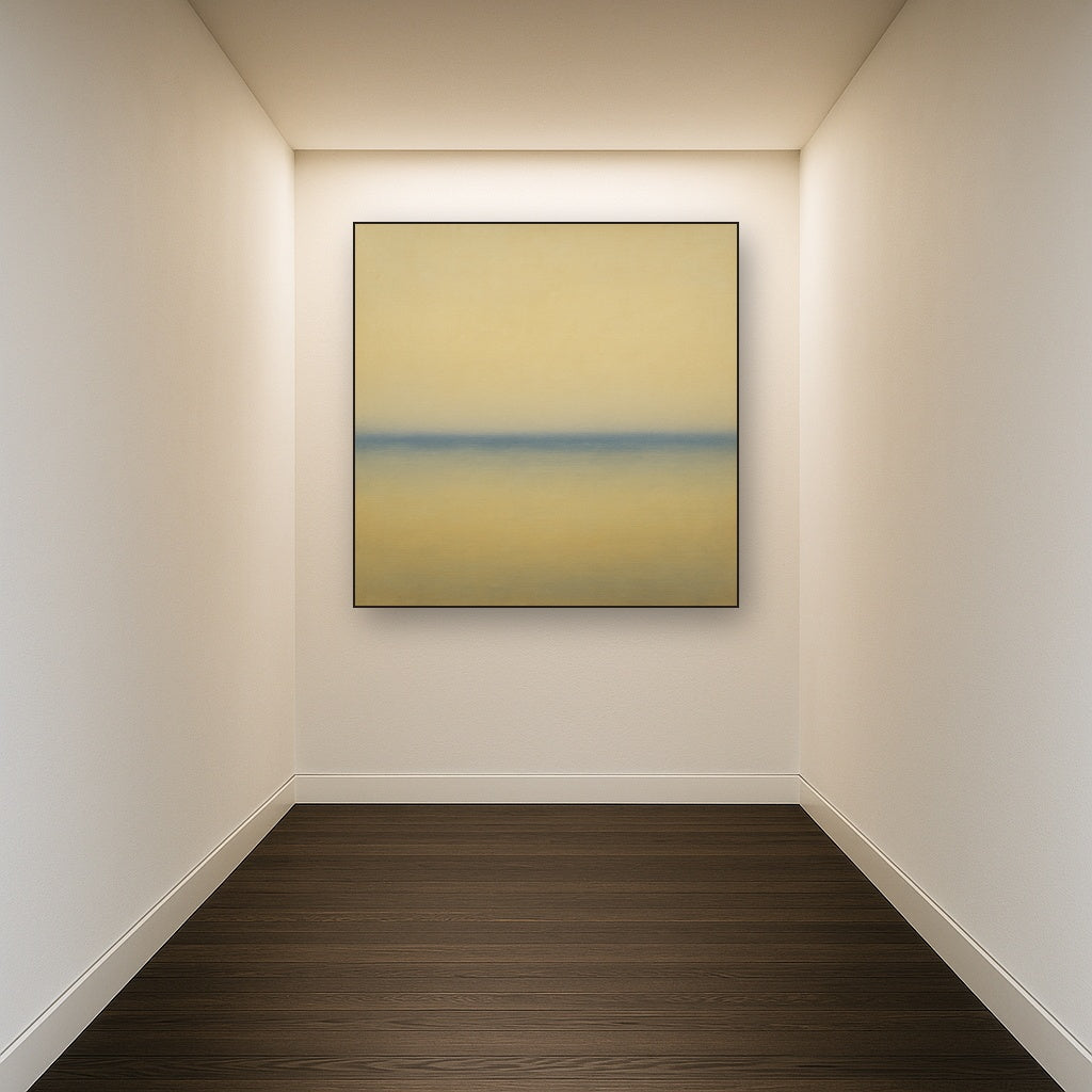 Ethereal Coastal Sea Mist No. 1 - Modern Fine Art Oil Painting - View 5