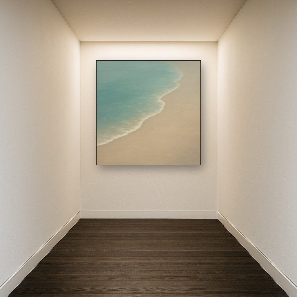 Calm Tide Line & Sand Drift No. 2 - Modern Fine Art Oil Painting - View 5