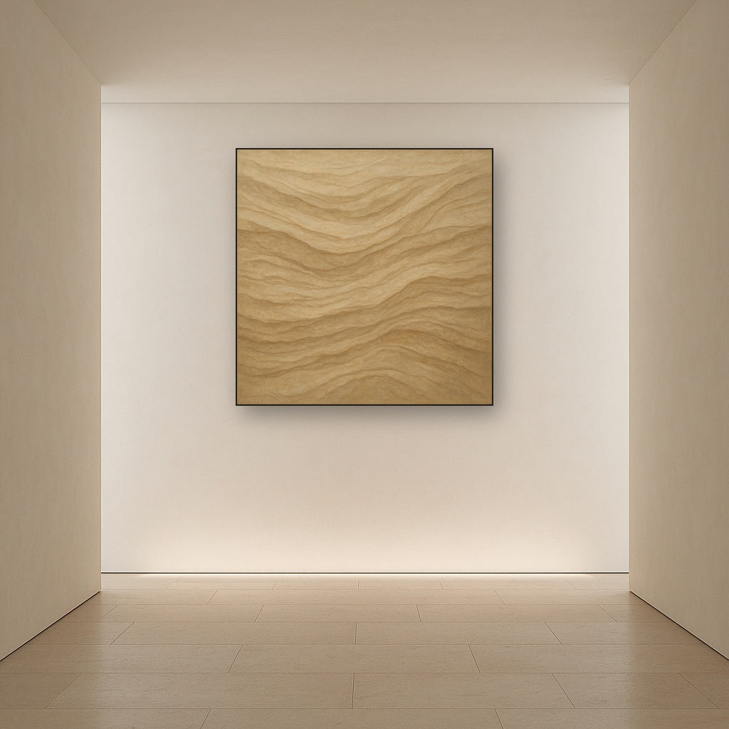 Weathered Mineral Sediments in Warm Ecru No. 15 Oil Painting - View 5