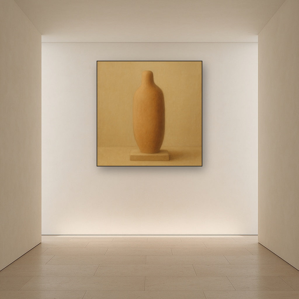 Sculpted Clay Monolith No. 7 - Modern Fine Art Oil Painting - View 5