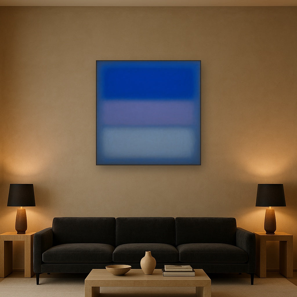 Cobalt Azure & Twilight Lavender Immersion No. 27 Oil Painting - View 2