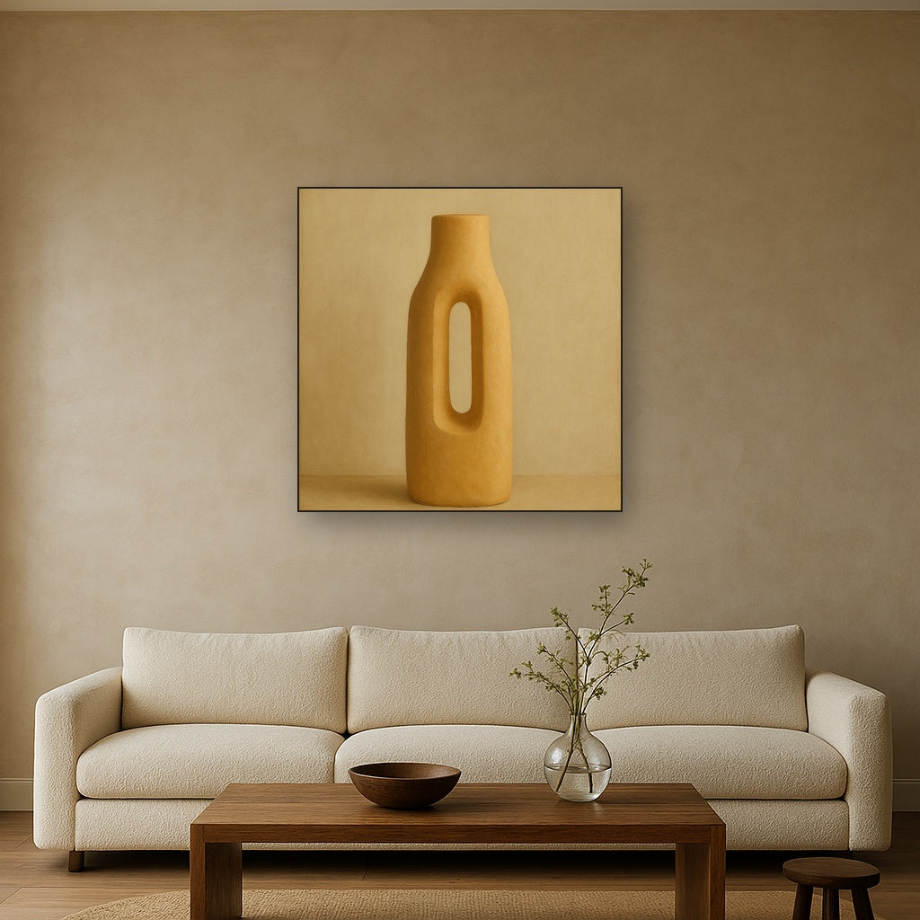 Sculpted Clay Monolith No. 7 - Modern Fine Art Oil Painting - View 2
